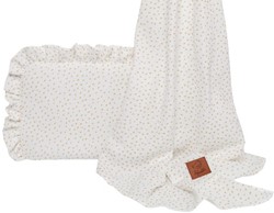 Slika od Infantilo Muslin ljetni set DOTS White- jastuk i prekrivač
