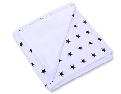 Slika od Dvostrana deka - bijela sa crnim  zvijezdicama