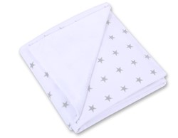 Slika od Dvostruka deka - bijela sa sivim zvjezdicama