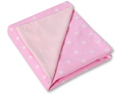 Slika od Dvostruka deka - roza sa bijelim zvijezdicama